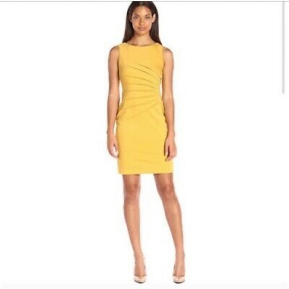 Ivanka Trump Mustard yellow dress sz 6